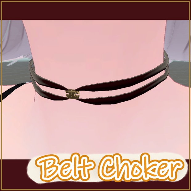 ベルトチョーカー【VRChat想定・3Dアクセサリ】