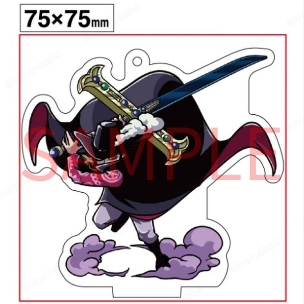 ONEPIECE 箔押しアクリルスタンド ミホーク S-ホーク 麦わらストア ONEPIECE 箔押しアクリルスタンド ミホーク S-ホーク 麦わらストア