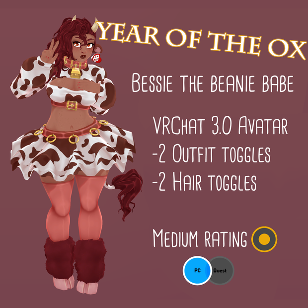 Bessie the Beanie Babe VRChat Model