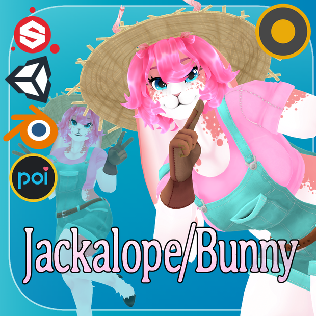 Jackalope Bunny VRChat Model