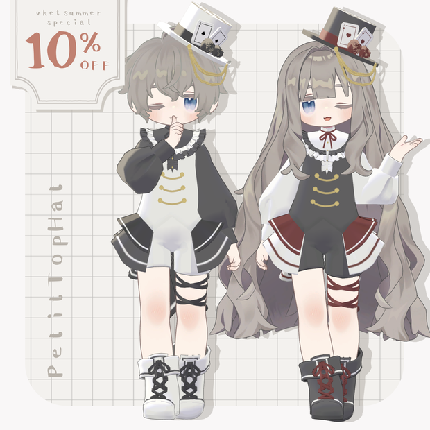 🌟vket出展記念10%off🌟【5アバター対応】PetitTopHat