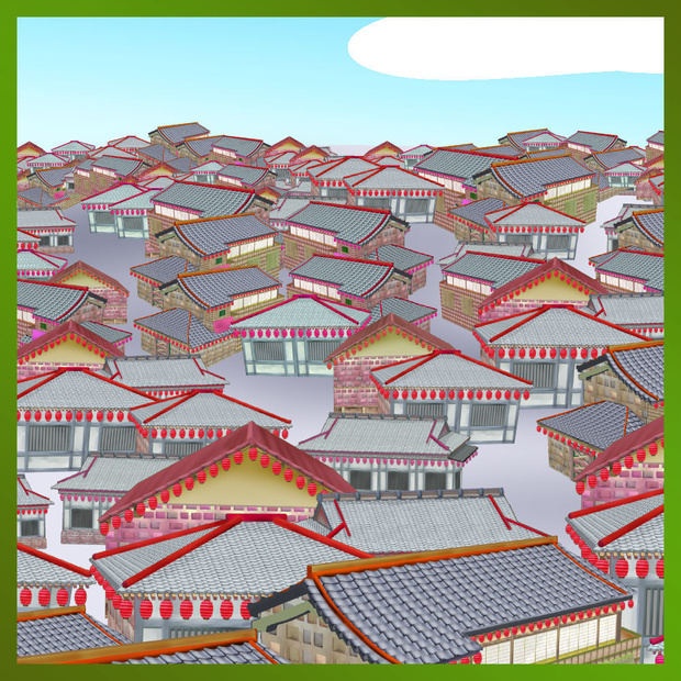 和風街ブラシ Japanese style town brush  [ClipstudioPAINT Ver.1 OK]