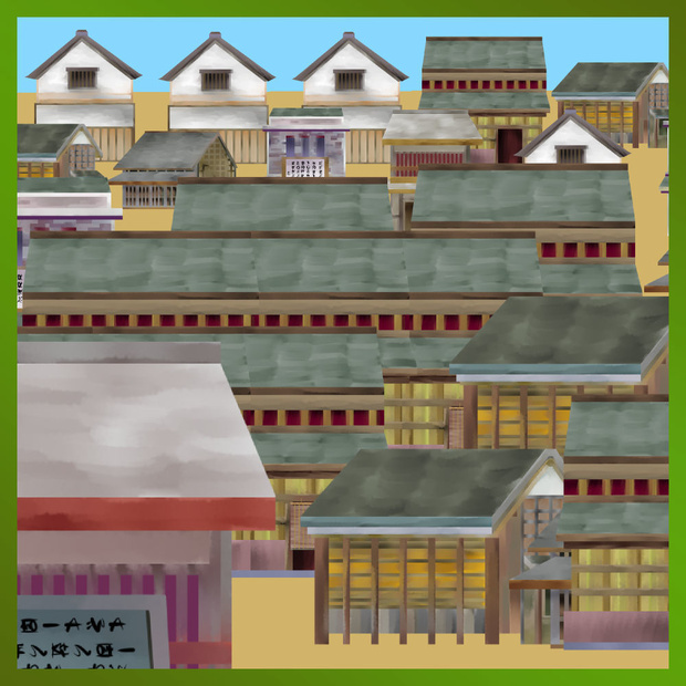 和風人里ブラシ Japanese style village brush [ClipstudioPAINT Ver.1 OK]