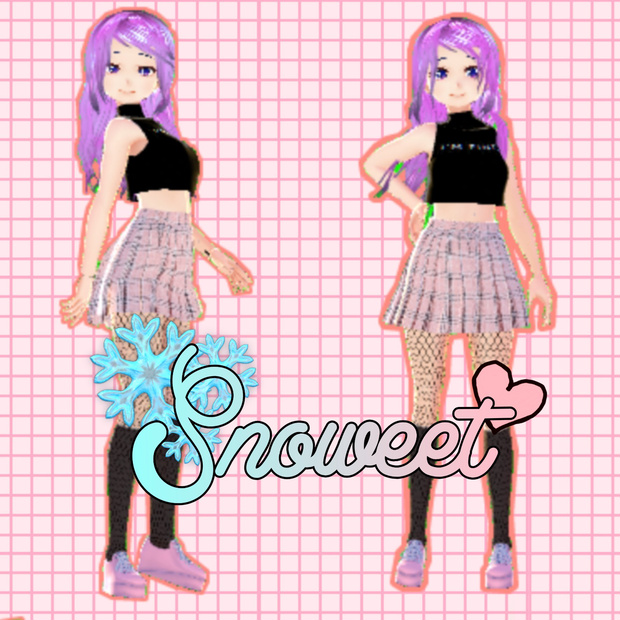 【Vroid】snoweet model / スノーイートモデル free