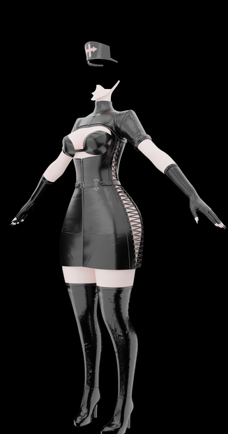 Latex Nurse Outfit