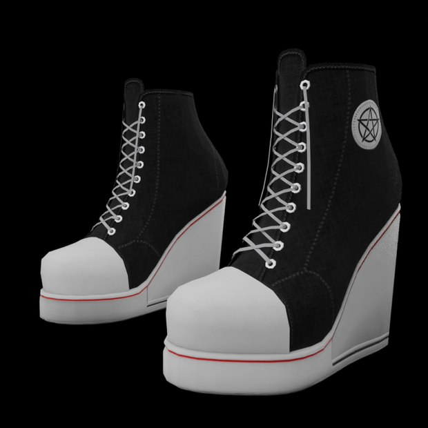 Gothic Sneaker Wedges