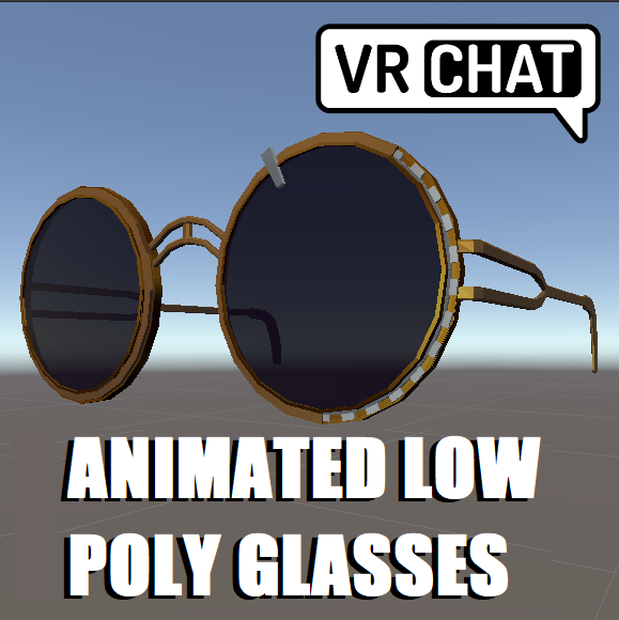 Low Poly Steampunk Glasses / 低ポリゴンスチームパンクガラス