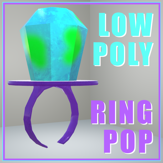 Ring Pop - Low Poly - リングポップ - 低ポリ