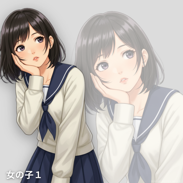 立ち絵素材　女の子１