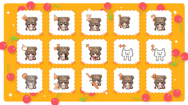 ‧͙⁺❀ 無料配布 ❀⁺‧͙ 出羽姫ぽわぬマウスカーソル