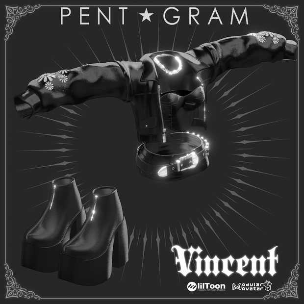 【VINCENT】四名のアバター対応新衣装