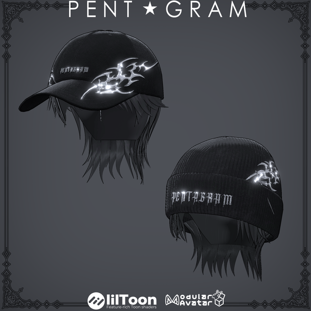 Cap&Knit hat（髪型付き）