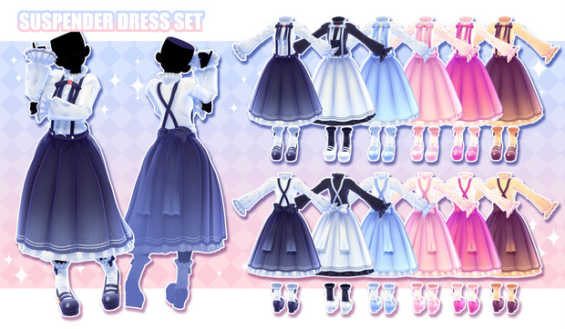 [MMD] Suspender Dress Set