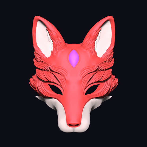 wolf mask - 3d print