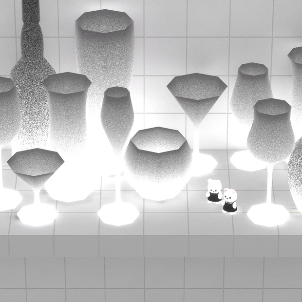 Bottle&Glass Light ×90