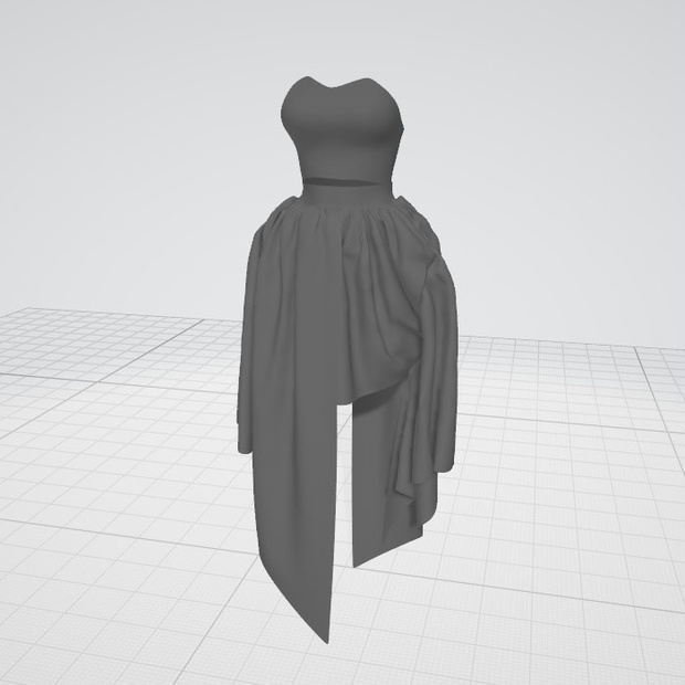 3dモデル　ドレス　服