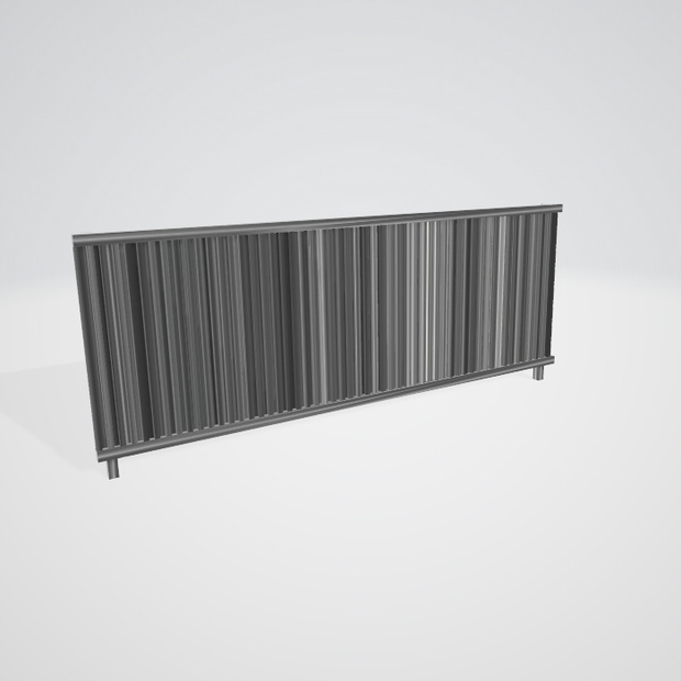 3dモデル　フェンス　エクステリア　
