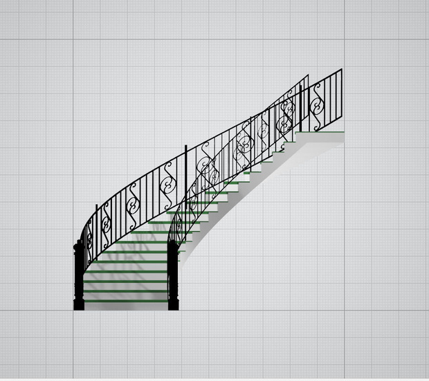 3dモデル　階段