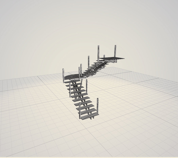 3dモデル　階段