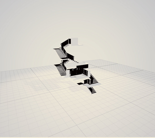 3dモデル　階段