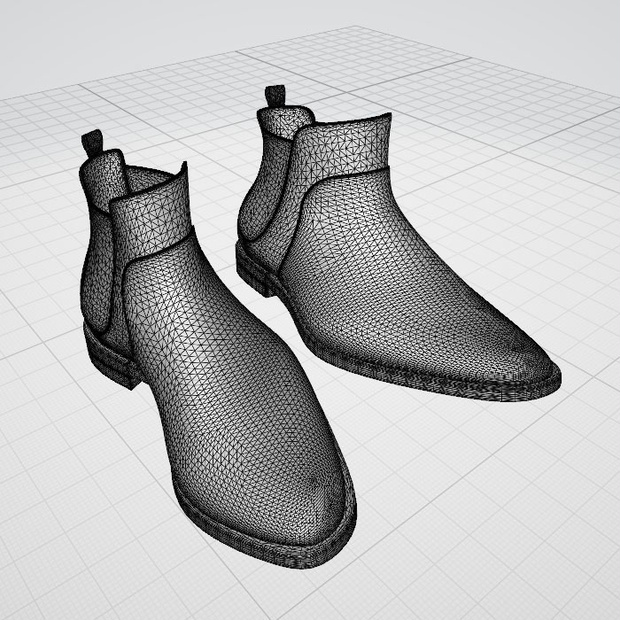 3dモデル　靴