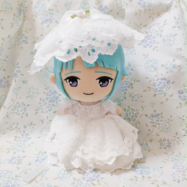 ハンドメイド あんスタ ぬい服 ワンピース ドレス 純白 レース 白薔薇