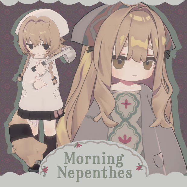Morning Nepenthes【まめふれんず・うささき・みなほし対応服】割烹着