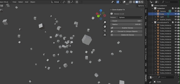 Clone Scatter FX – Pattern-Based Instancing Tool - Bunny's Kyra - BOOTH