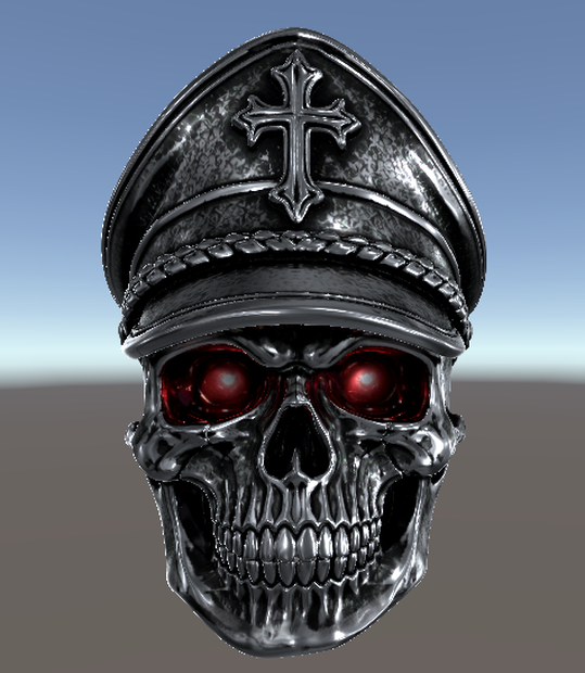 Crimson Skull Officer Ring｜軍帽ドクロリング