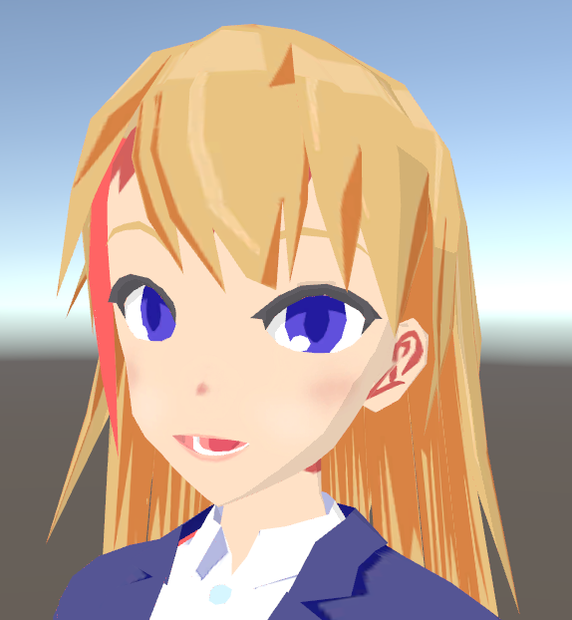 オリジナル3Dモデル スーツの女の子