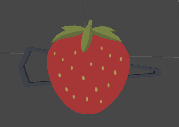 Strawberry hair pin イチゴヘアピン