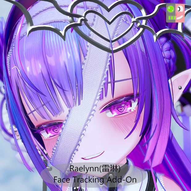 [ 🖖HandGesture対応] 雷琳-Raelynn- Face Tracking Add-on