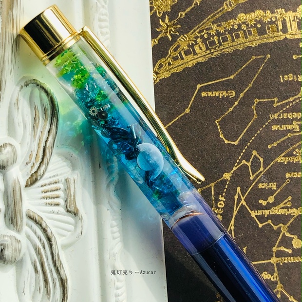 ガーネット 強波動 オルゴナイトボールペン