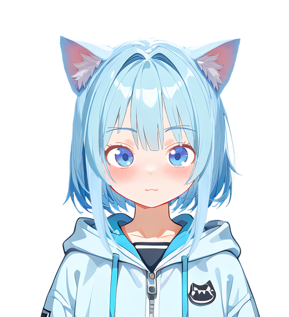 AVtuberモデルデータ 【あおい猫】フルセット