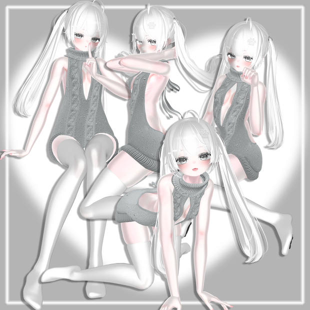 🤍FREE🤍撮影向けエッチかわ座りポーズ＊４第二弾