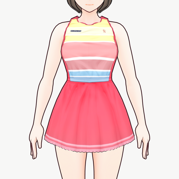 [VRoid]テニス風ゲームウェア