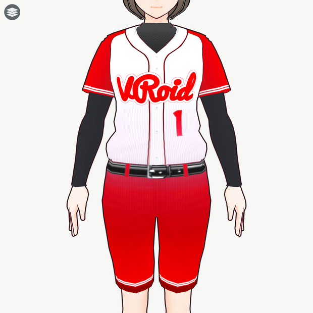 [VRoid]ソフトボール・野球風ユニフォーム