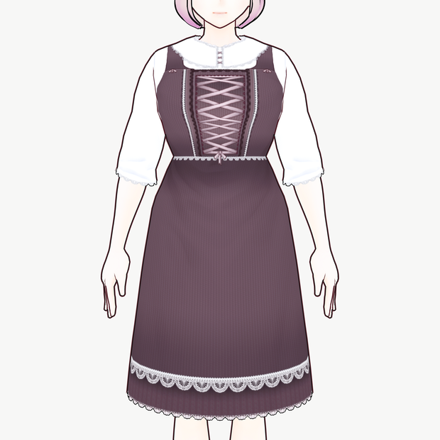 [VRoid]ゴスロリ風ワンピース