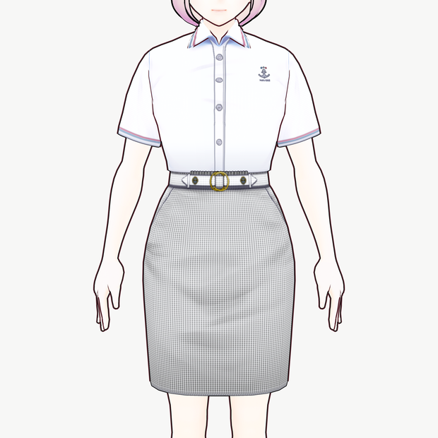 [VRoid]ダブルリングミニスカートセット