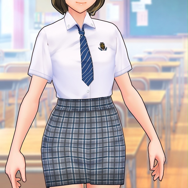 VRoid]無料版有 夜遊び好き女子高生の制服セット - saintc acrium - BOOTH