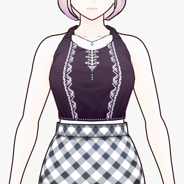 [VRoid]ジオメトリックタンクトップ