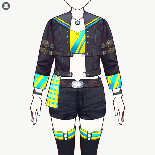 [VRoid]ウマ娘 ウオッカ勝負服セット