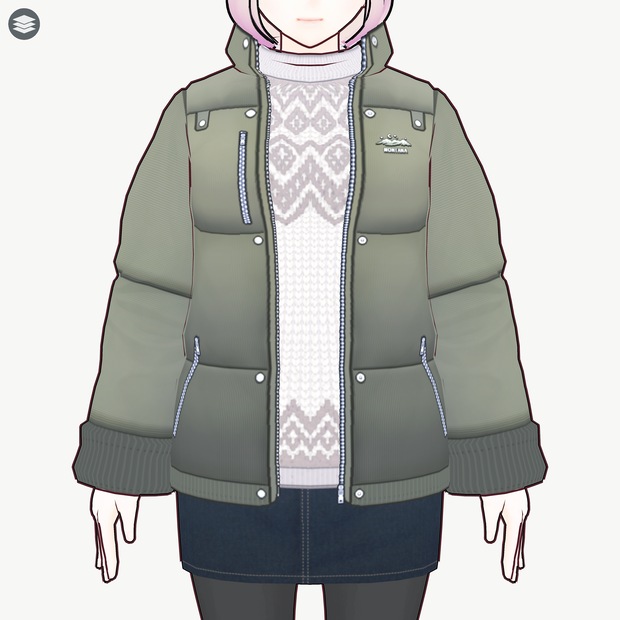 [VRoid][FREE]ウィンターカジュアルセット