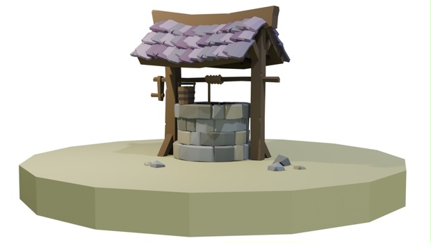 ローポリ井戸 - gerokasu - BOOTH