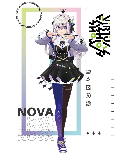 オリジナル3Dモデル『nova』 #moonshot_nova
