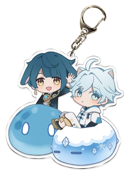 重雲・行秋 アクリルキーホルダー - YUIbooth - BOOTH