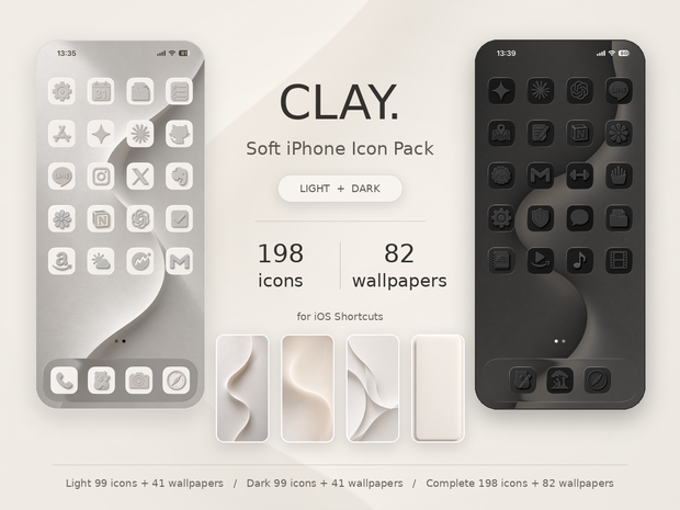 CLAY. iPhone Icon Pack