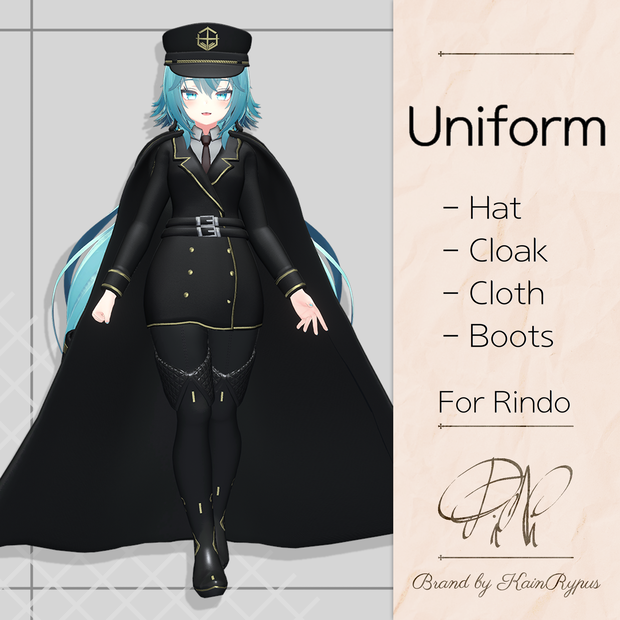 [3Dモデル]ユニフォーム(Rindo●竜胆専用)