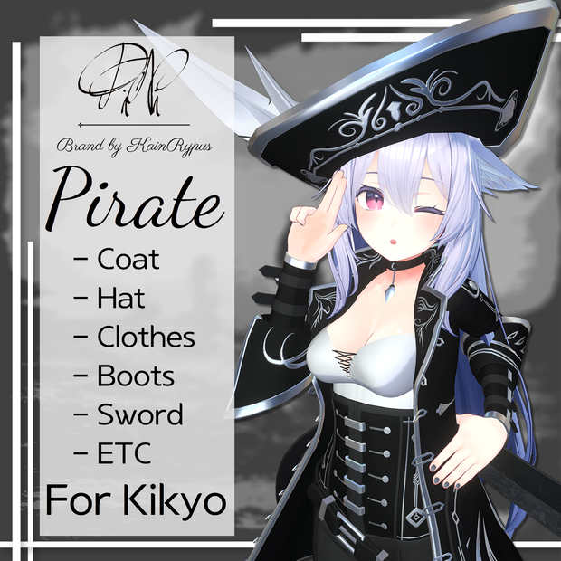 [3Dモデル]Pirate(Kikyo●桔梗専用)