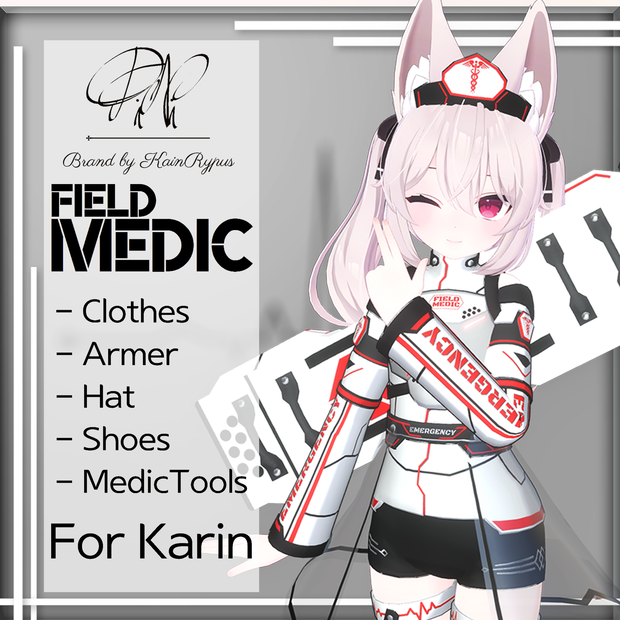 [3Dモデル]Field-Medic(Karin●カリン専用)